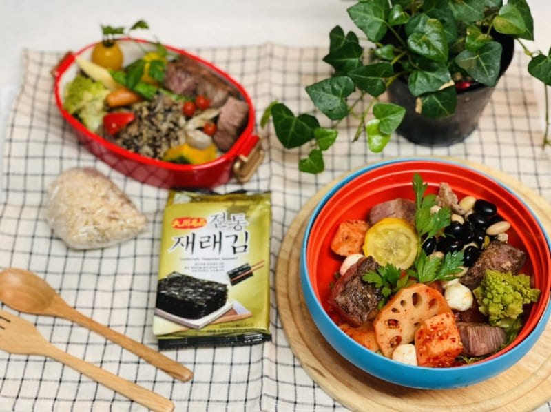 家族時間とコリアタウンのキムチ弁当